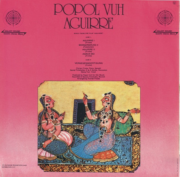 Popol Vuh – Music From The Film "Aguirre" - Mint- LP Record 1976 Cosmic Music France Quadraphonic Vinyl - Krautrock / Ambient / Soundtrack