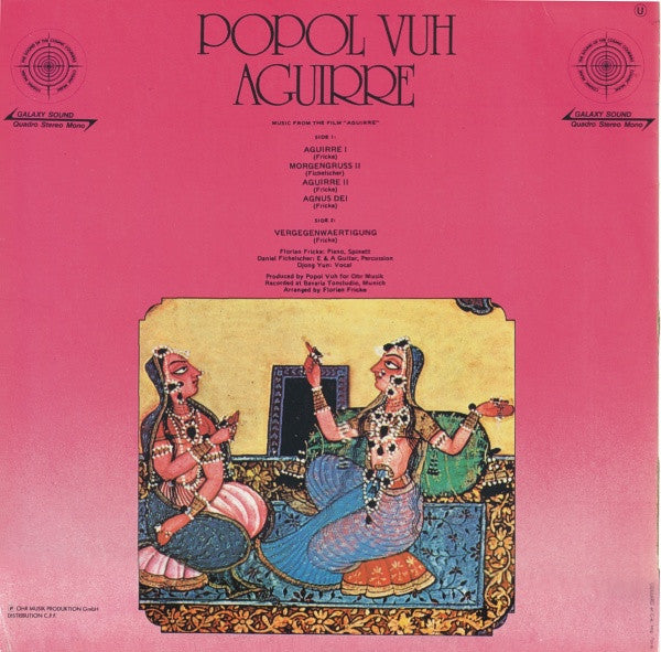 Popol Vuh – Music From The Film "Aguirre" - Mint- LP Record 1976 Cosmic Music France Quadraphonic Vinyl - Krautrock / Ambient / Soundtrack - Shuga Records