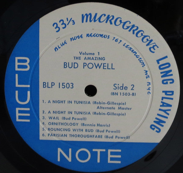 Bud Powell ‎– The Amazing Bud Powell (Volume 1) (1955) - VG- (low grade) Lp Record 1962 Blue Note USA Mono Vinyl (RVG/EAR/Lexington & NYC label Rare) - Jazz / Bop - Shuga Records