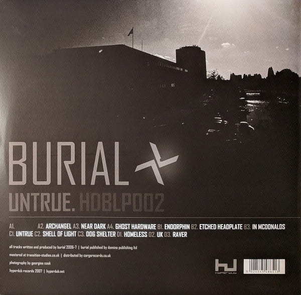Burial ‎– Untrue (2007) - New 2 LP Record 2016 Hyperdub UK Import 180 gram Vinyl - Electronic / Dubstep / UKG / Ambient - Shuga Records