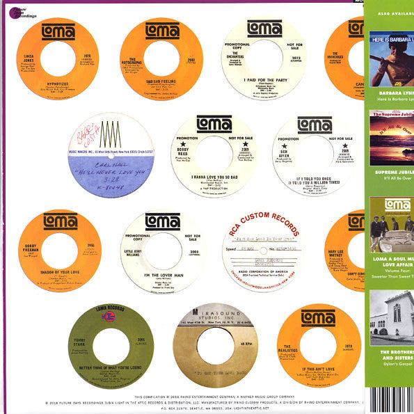 Various ‎– Loma: A Soul Music Love Affair Volume 3: Sad, Sad Feeling 1964-1968 - New Lp Record 2016 Future Days USA Vinyl - Soul / Funk - Shuga Records
