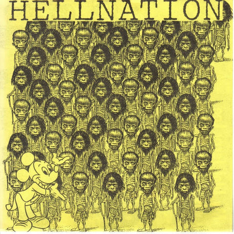 Hellnation – Suppression - Mint- 7" EP Record 1991 Sound Pollution USA Vinyl - Grindcore / Hardcore / Power Violence