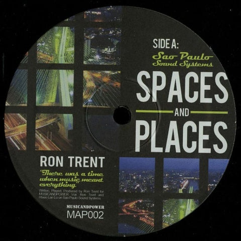 Ron Trent – Spaces And Places - New 12" Single Record 2016 MusicandPower Vinyl - Chicago House / Deep House