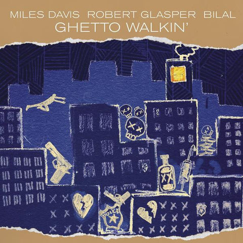 Miles Davis, Robert Glasper, Bilal ‎– Ghetto Walkin' - Mint- EP Record Store Day 2016 Columbia RSD Vinyl - Contemporary Jazz / Trip Hop / Bop