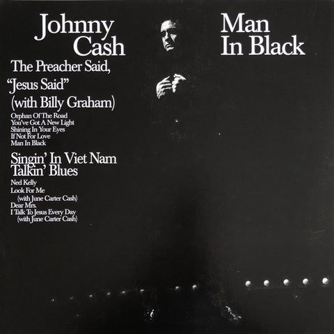 Johnny Cash - Man In Black - New LP Record 2016 CBS/Friday Music USA 180 gram Translucent Blue Vinyl - Country / Country Rock