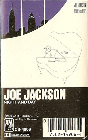 Joe Jackson – Night And Day - Used Cassette 1982 A&M Tape - New Wave / Synth-pop