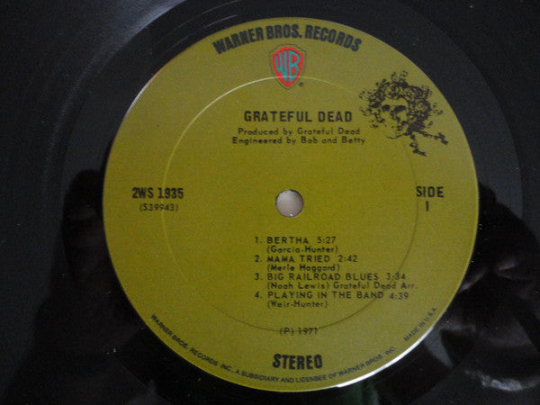 The Grateful Dead ‎– Grateful Dead - VG+ 2 LP Record 1971 Warner USA Original Terre Haute Vinyl - Psychedelic Rock / Folk Rock - Shuga Records