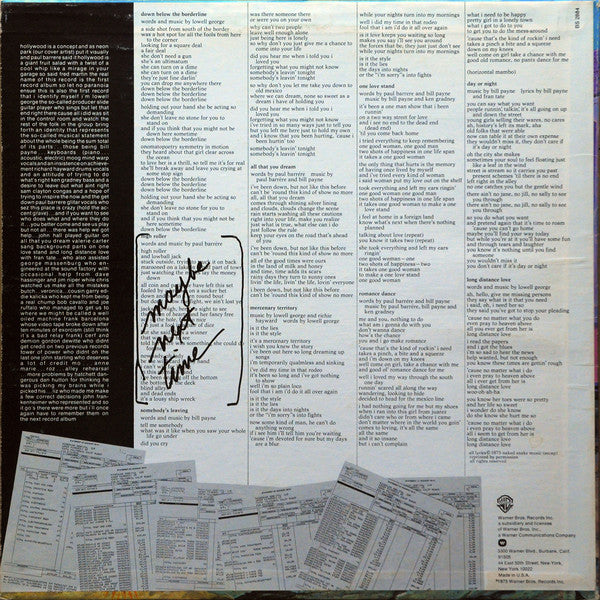 Little Feat - The Last Record Album - Mint- LP Record 1975 Warner Bros. USA Vinyl - Rock / Southern Rock