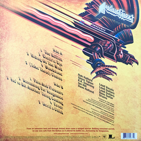 Judas Priest ‎- Screaming For Vengeance (1982) - New LP Record 2012 CBS/Sony Picture Disc Vinyl - Heavy Metal / Hard Rock - Shuga Records