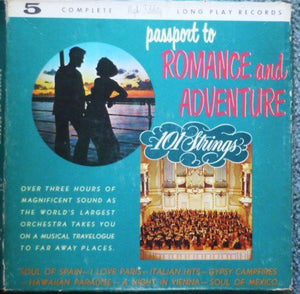 101 Strings - Passport to Romance and Adventure - VG+ USA 5 Record Box 1960 - Shuga Records Chicago