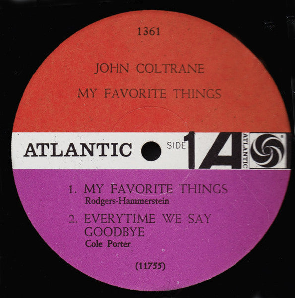 John Coltrane – My Favorite Things (1961) - VG+ LP Record 1962 Atlantic USA Mono Vinyl - Jazz / - Shuga Records