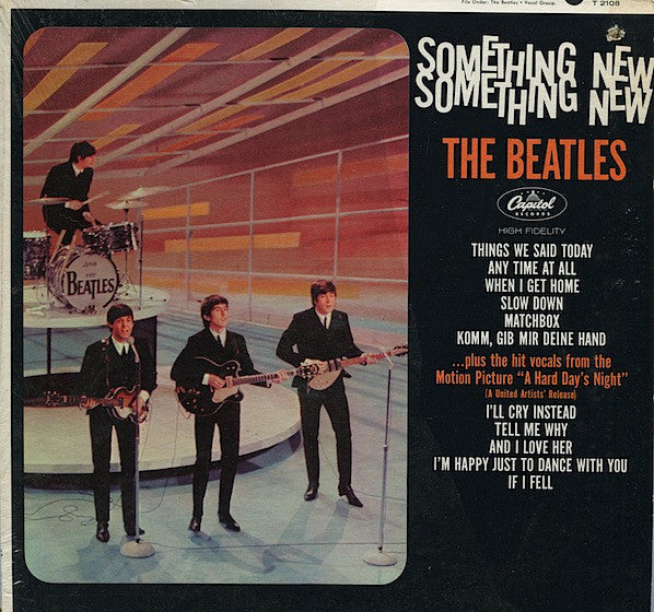 The Beatles - Something New (1964) - VG- Lp Record (Lower Grade) 1969 USA Stereo Lime Label - Rock / Pop