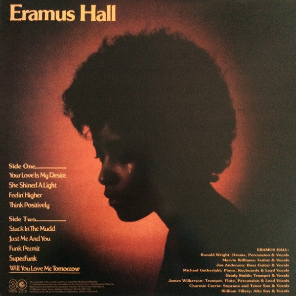 Eramus Hall - Your Love is My Desire (1980)- New LP Record 2016 Expansion UK Import 180 gram - Soul / Funk / P. Funk