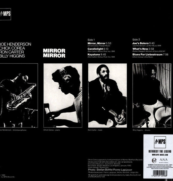 Joe Henderson • Chick Corea • Ron Carter • Billy Higgins – Mirror, Mirror (1980) - New LP Record 2021 MPS German Import 180 gram Vinyl - Jazz / Post Bop - Shuga Records