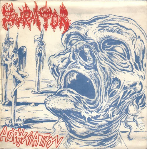 Zvrator – Asphyxiation - Mint- 7" Single Record 1993 Soggos Czech Republic Vinyl & Insert - Thrash / Death Metal - Shuga Records
