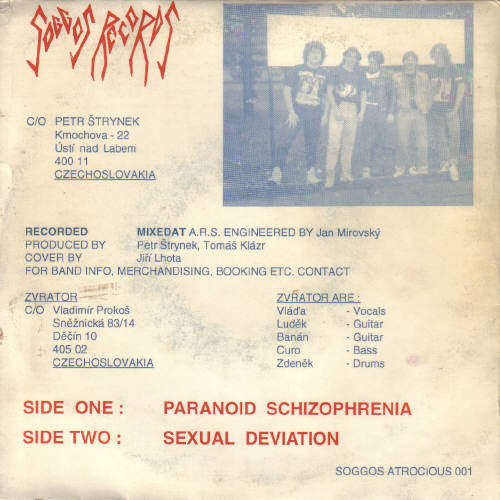 Zvrator – Asphyxiation - Mint- 7" Single Record 1993 Soggos Czech Republic Vinyl & Insert - Thrash / Death Metal - Shuga Records