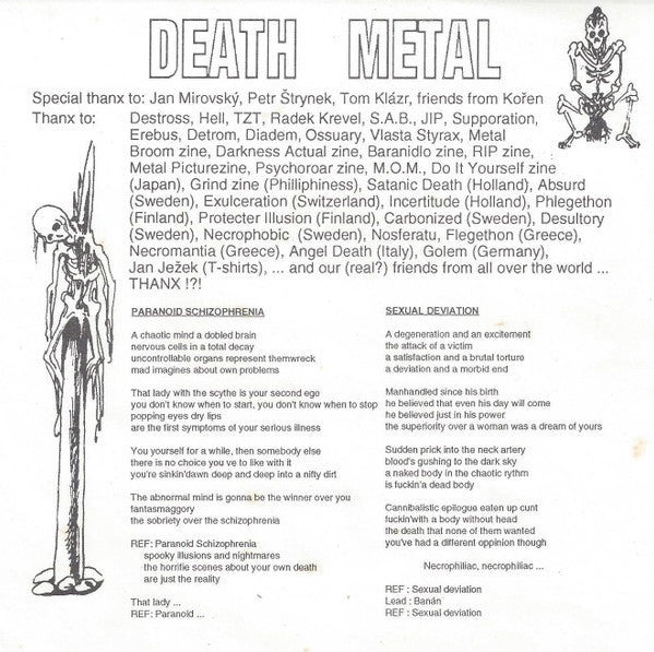 Zvrator – Asphyxiation - Mint- 7" Single Record 1993 Soggos Czech Republic Vinyl & Insert - Thrash / Death Metal - Shuga Records