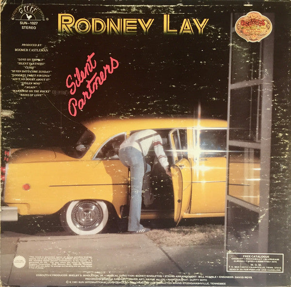 Rodney Lay ‎– Silent Partners - New LP Record 1981 Sun USA Gold Vinyl - Country / Country Rock - Shuga Records