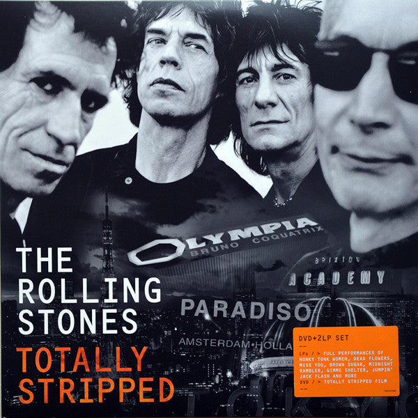 The Rolling Stones - Totally Stripped - New Vinyl Record 2016 Tri-Fold Cover w/ 2-LPs of songs from 3 different live performances, + a DVD / Documentary! - Rock