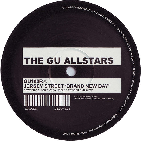 Various - The GU Allstars - New 12" EP Record 2002 Glasgow Underground UK Vinyl - House / Dub - Shuga Records