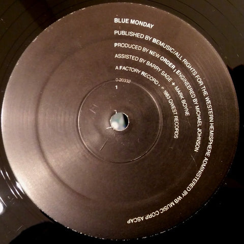 New Order ‎– Blue Monday / The Beach - VG 12" Single Record 1983 Qwest USA Vinyl - Synth-pop