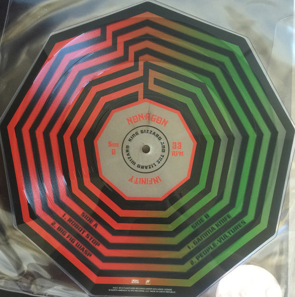 King Gizzard And The Lizard Wizard ‎– Nonagon Infinity - New 2 Lp 10" Record 2016 Flightless ATO Europe Import Shaped Picture Disc Vinyl & Download - Psychedelic Rock