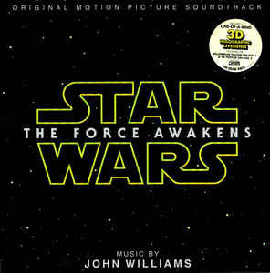 John Williams ‎– Star Wars : The Force Awakens (Original Motion Picture) New 2 Lp Record 2016 USA Walt Disney 180 gram Vinyl & 3D Holographic Tie FIghter or Millennium Falcon - Soundtrack - Shuga Records