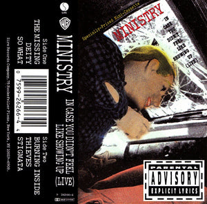 Ministry – In Case You Didn't Feel Like Showing Up (Live) - Used Cassette 1990 Sire Tape - Electronic / Industrial / Alternative Rock