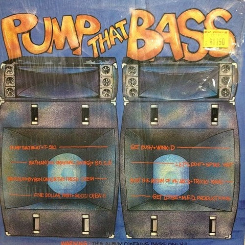 Various – Pump That Bass - Mint- LP Record 1990 Hot Productions USA Vinyl - Hip Hop / Bass Music