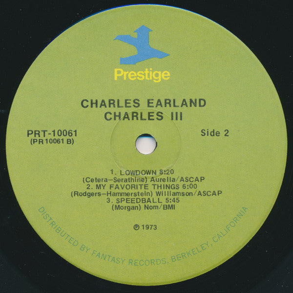Charles Earland - Charles III - VG+ LP Record 1973 Prestige USA Vinyl - Jazz / Soul-Jazz - Shuga Records