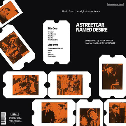 Alex North / Ray Heindorf ‎– A Streetcar Named Desire (1951) - New LP Record 2016 DOL Europe Import 180 gram Clear Vinyl - Soundtrack