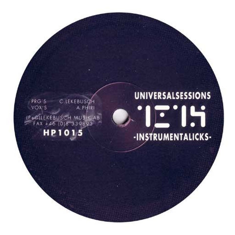 Cari Lekebusch – Universalsessions - Instrumentalicks - New 10" Single Record 1999 H. Productions Sweden Vinyl - Electro