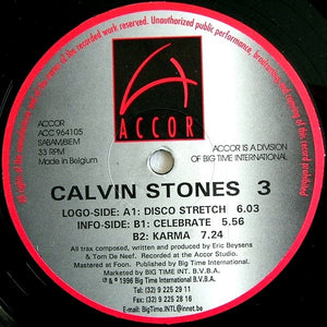 Calvin Stones 3 – Disco Stretch - New 12" Single Record 1996 Accor Belgium Vinyl - Progressive House