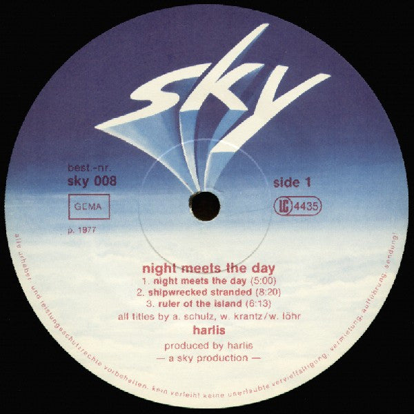 Harlis – Night Meets The Day - Mint- LP Record 1977 Sky Germany Vinyl & Insert - Krautrock - Shuga Records