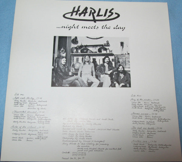 Harlis – Night Meets The Day - Mint- LP Record 1977 Sky Germany Vinyl & Insert - Krautrock - Shuga Records