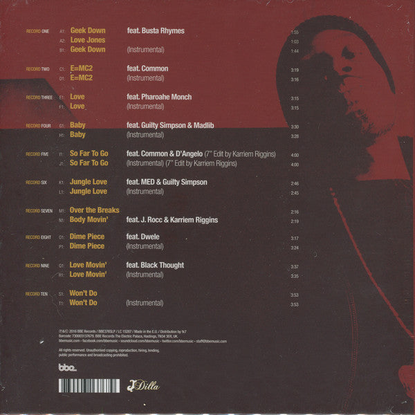 J Dilla ‎– The Shining (10th Anniversary) - New 7" x10 Single Record Box Set 2016 BBE UK Import Vinyl - Hip Hop