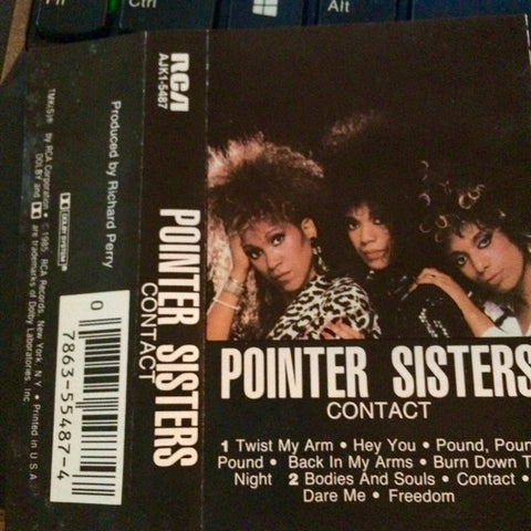 Pointer Sisters – Contact - Used Cassette 1985 RCA Tape - Disco / RnB / Synth-pop
