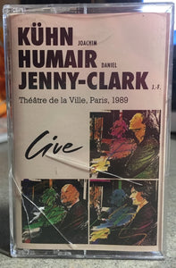 Joachim Kühn / Daniel Humair / J.-F. Jenny-Clark – Live 1989, Théâtre De La Ville, Paris - Used Cassette CMP 1990 Germany - Jazz - Shuga Records