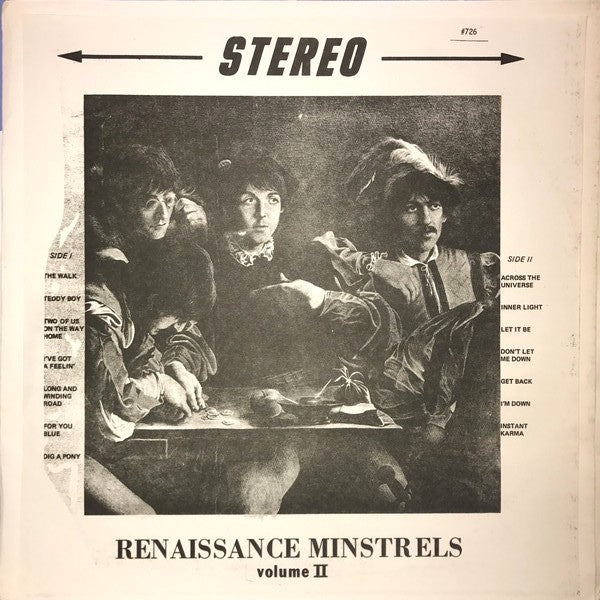 The Beatles – Renaissance Minstrels Vol II - VG LP Record 1972 Renaissance USA Purple Label Vinyl - Pop Rock - Shuga Records