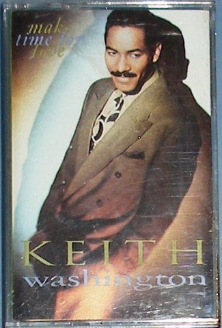 Keith Washington – Make Time For Love - Used Cassette Qwest 1991 USA - Funk / Soul
