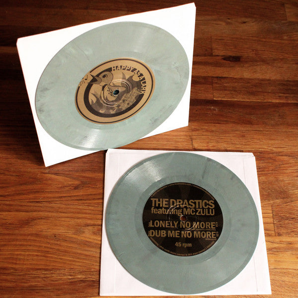 The Drastics Featuring MC Zulu - Lonely No More - New 7" Single Record 2009 Happy As A Lark Marble Green Vinyl - Chicago Reggae / Dub - Shuga Records