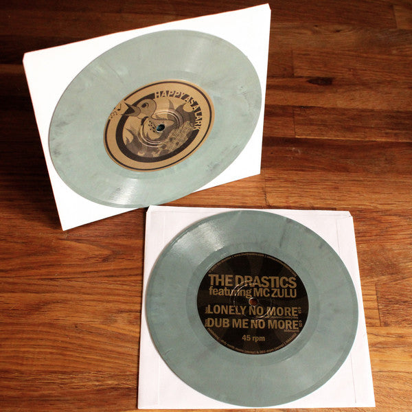 The Drastics Featuring MC Zulu ‎– Lonely No More - New 7" Vinyl - 2017 Happy As A Lark (Chicago, IL) Limited Edition Pressing on 'Marble Green' Vinyl - Reggae / Dancehall