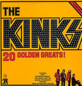 The Kinks - 20 Golden Greats - VG+ LP Record 1978 Ronco UK Import Vinyl - Pop Rock / Mod