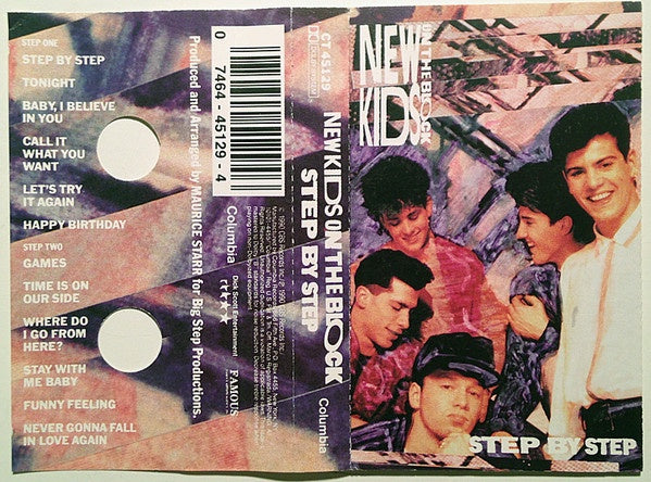 New Kids On The Block – Step By Step - Used Cassette 1990 Columbia