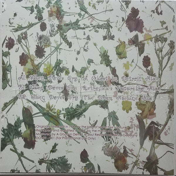 Prince And The Revolution - When Doves Cry (Rare Unreleased Mixes) - New 12" Single 2007 Unknown German Vinyl - House / Tech House / Funk - Shuga Records
