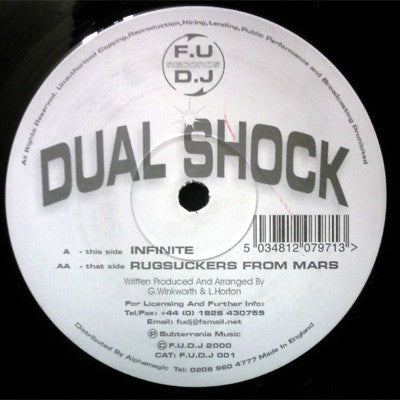 Dual Shock – Infinite / Rugsuckers From Mars - New 12" Single Record 2000 F.U.D.J. UK Vinyl - Hard House / Trance