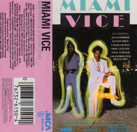 Various – Miami Vice (Music From The Television Series) - Used Cassette 1985 MCA Tape - Soundtrack