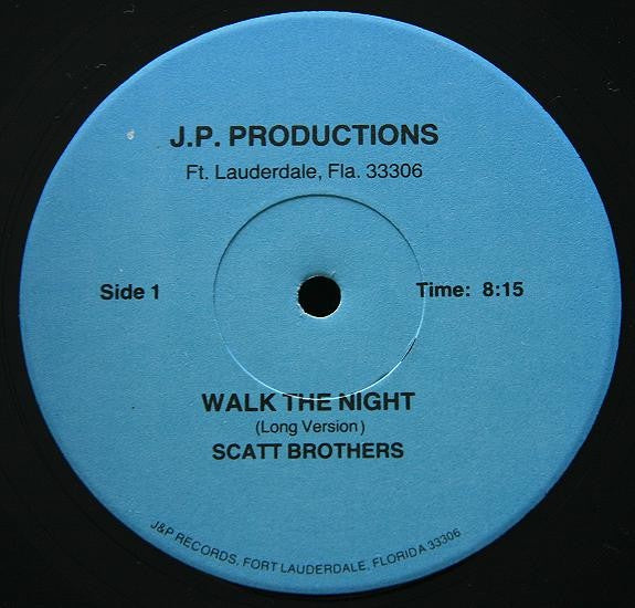 Scatt Brothers / Night Moves – Walk The Night / Transdance - VG+ 12" Single Record USA Vinyl - Electro / Disco / Skatt Brothers - Shuga Records
