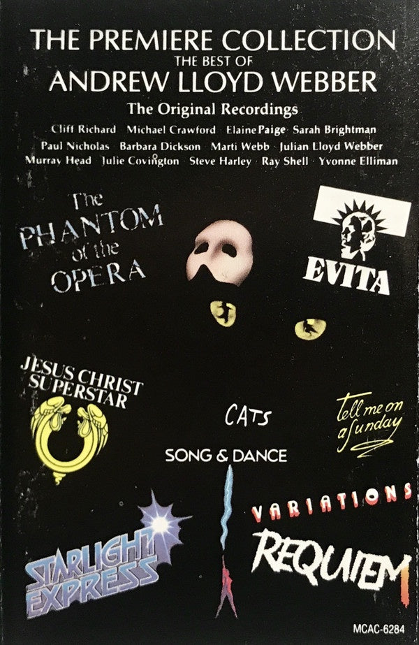 Andrew Lloyd Webber - The Premiere Collection (The Best Of Andrew Lloyd Webber) - Mint- Cassette 1988 MCA Tape - Musical - Shuga Records