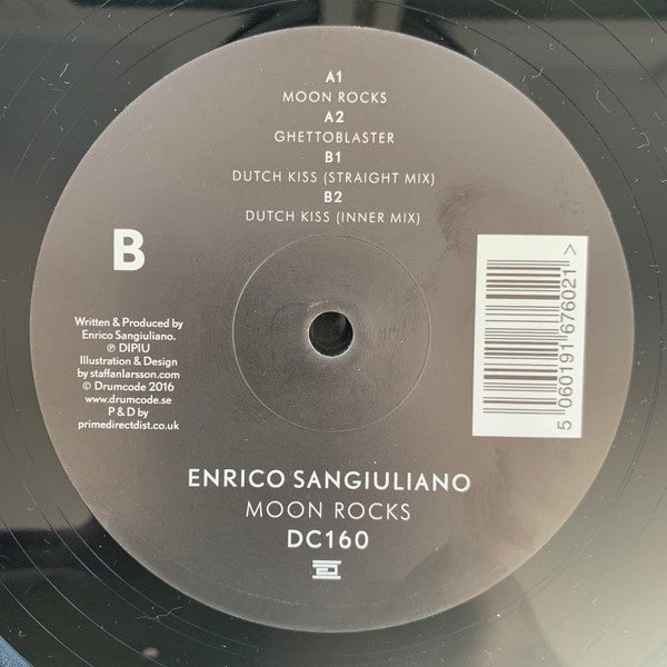 Enrico Sangiuliano – Moon Rocks - New EP Record Sweden Vinyl - Electronic / Techno - Shuga Records